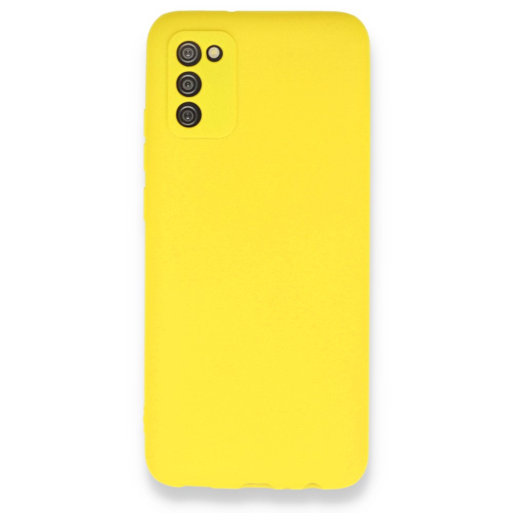 Newface Samsung Galaxy A02S Kılıf First Silikon - Sarı