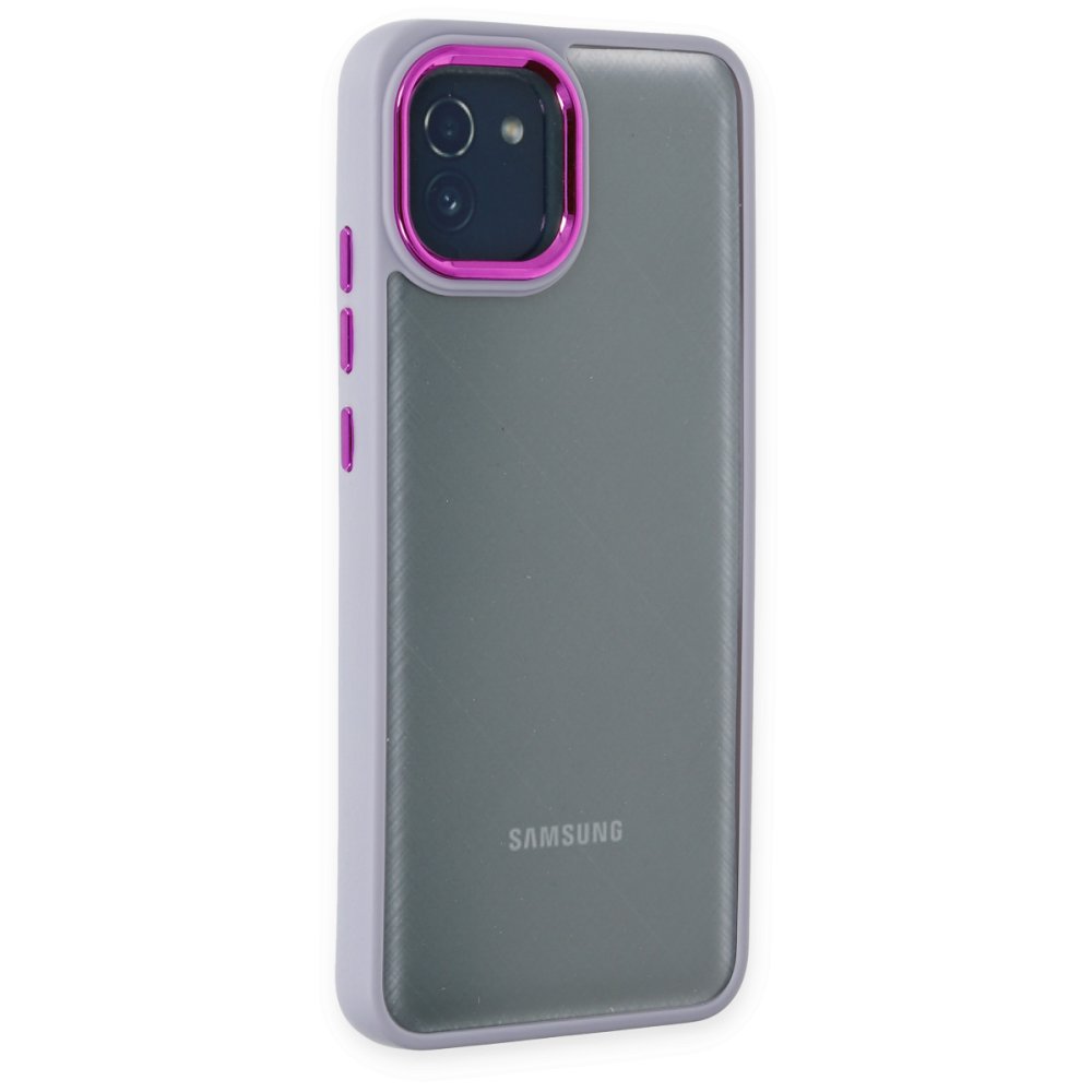 Newface Samsung Galaxy A03 Kılıf Dora Kapak - Lila