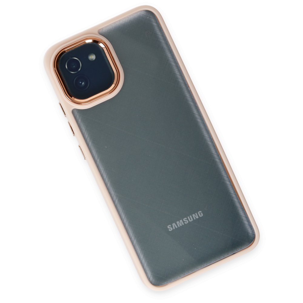 Newface Samsung Galaxy A03 Kılıf Dora Kapak - Pudra