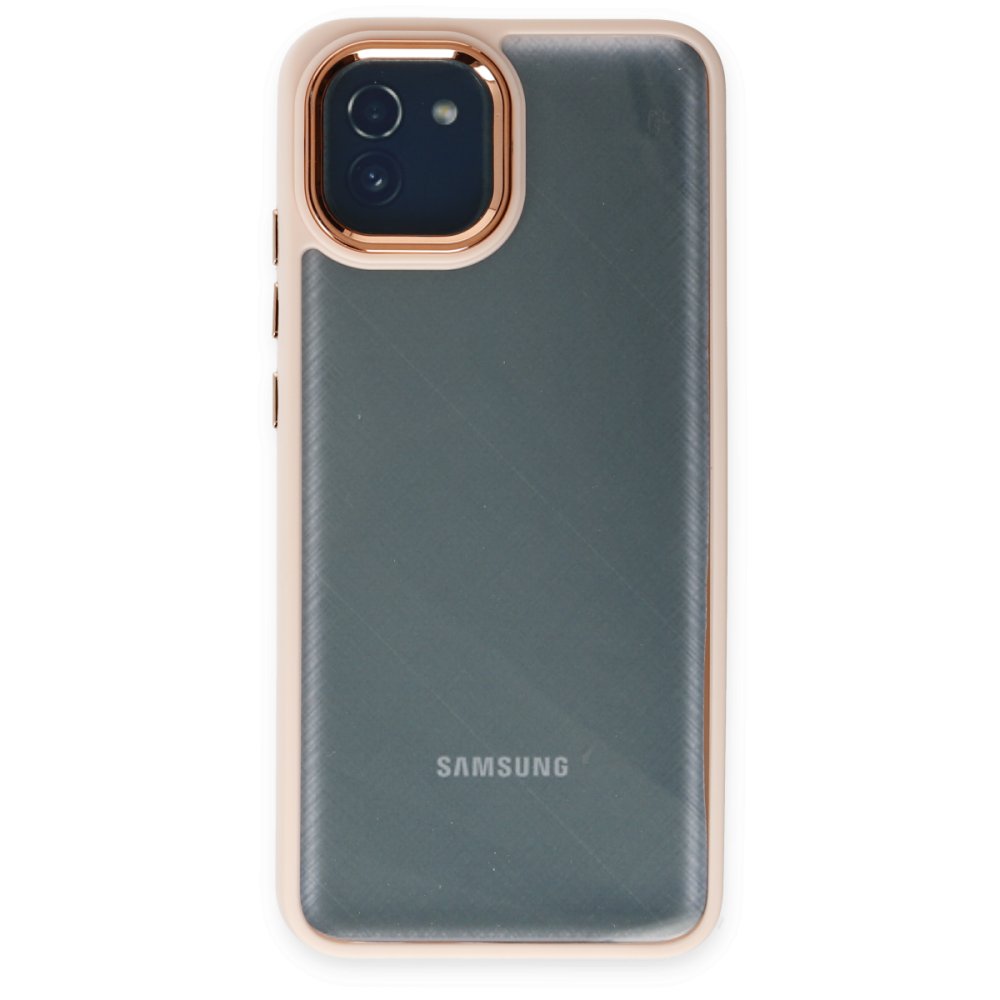 Newface Samsung Galaxy A03 Kılıf Dora Kapak - Pudra