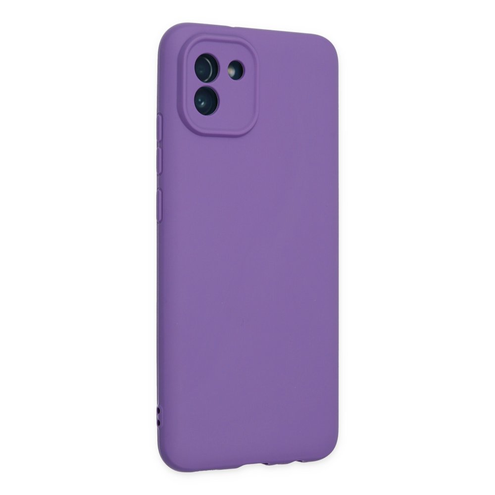 Newface Samsung Galaxy A03 Kılıf First Silikon - Mor