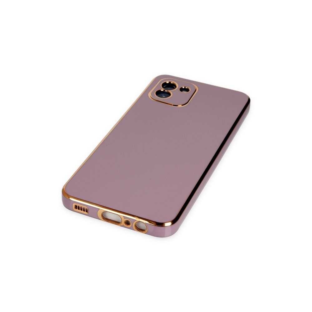 Newface Samsung Galaxy A03 Kılıf Volet Silikon - Mor