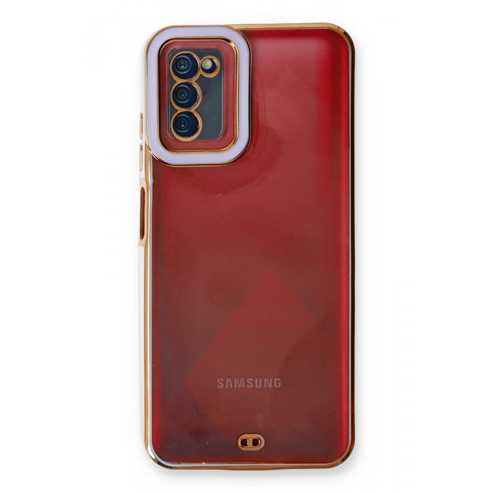 Newface Samsung Galaxy A02S Kılıf Liva Lens Silikon - Lila