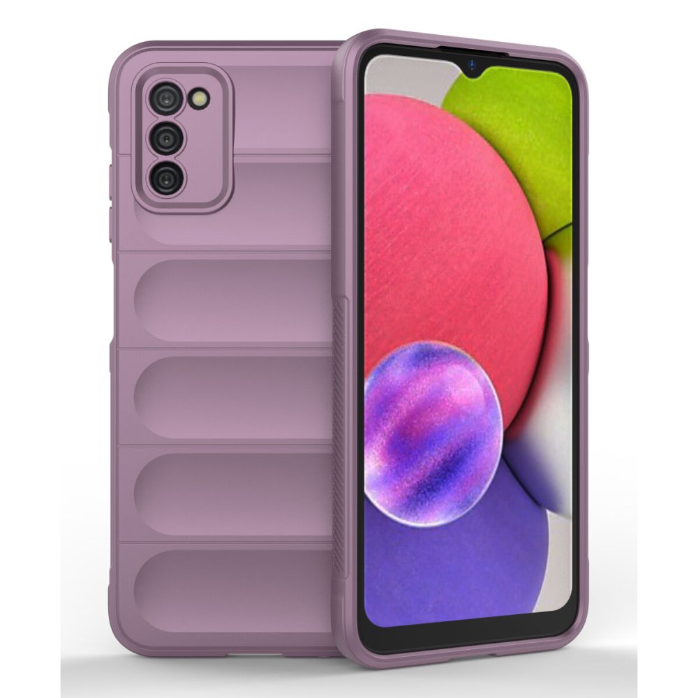 Newface Samsung Galaxy A03S Kılıf Optimum Silikon - Mor