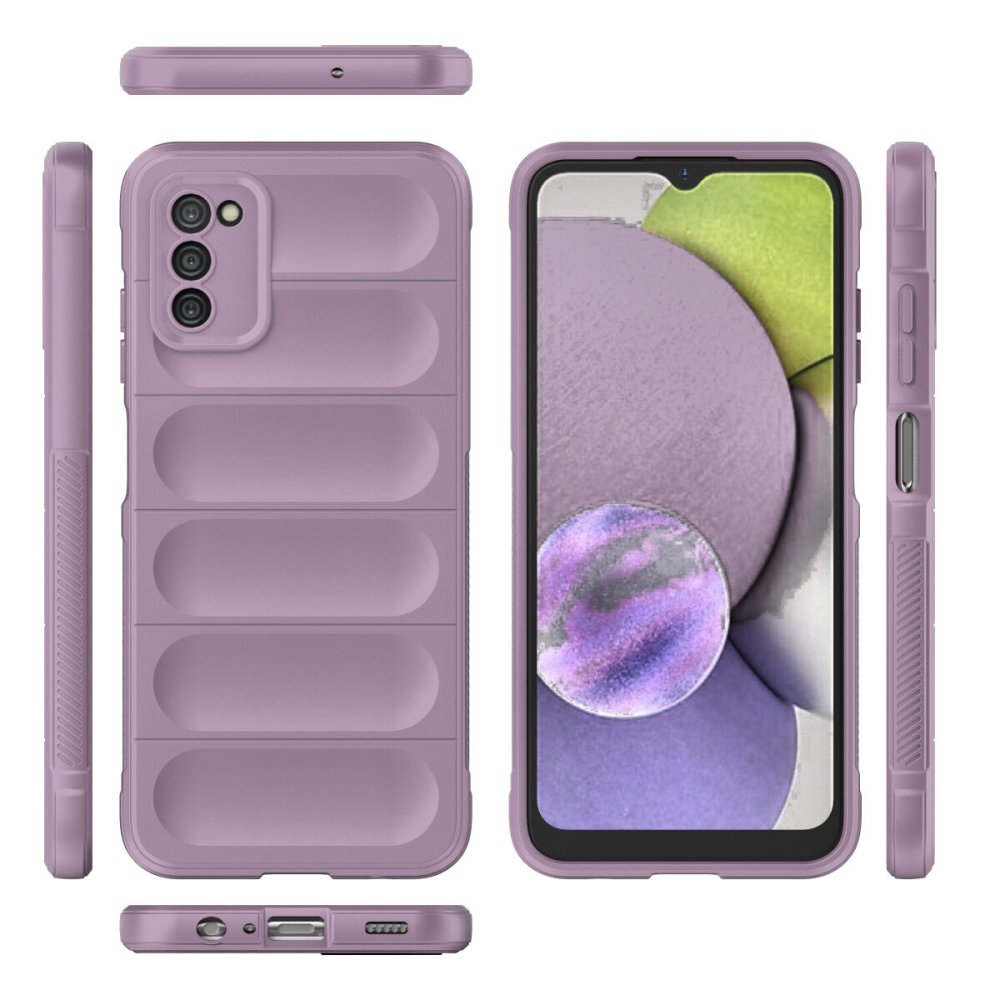 Newface Samsung Galaxy A03S Kılıf Optimum Silikon - Mor