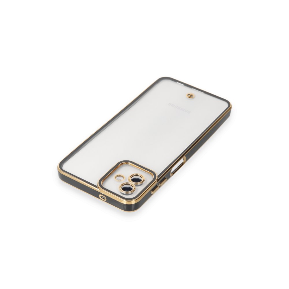 Newface Samsung Galaxy A04 Kılıf Liva Lens Silikon - Siyah