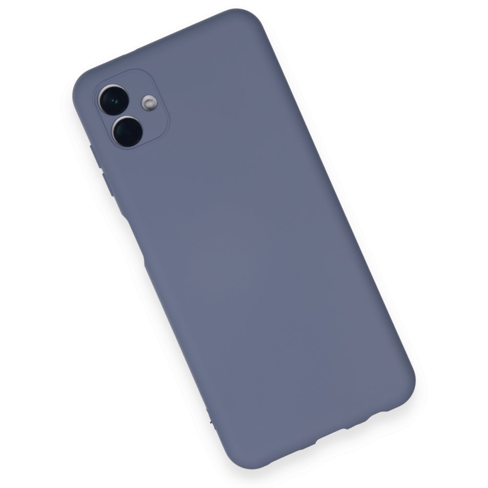 Newface Samsung Galaxy A04 Kılıf Nano içi Kadife Silikon - Gri