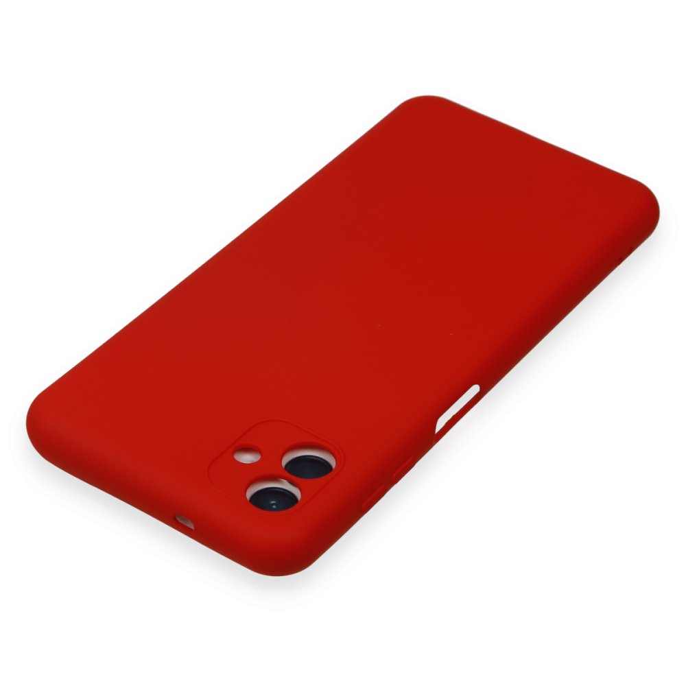 Newface Samsung Galaxy A04 Kılıf Nano içi Kadife Silikon - Kırmızı