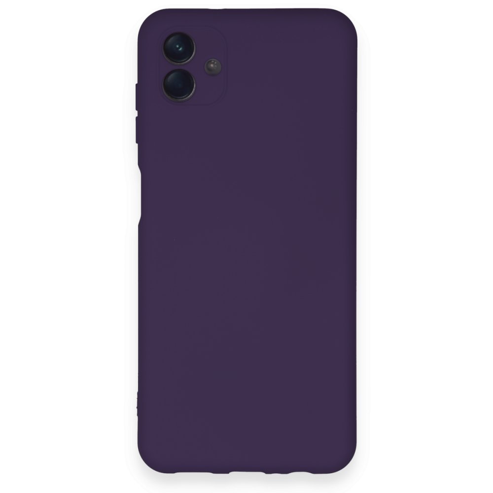 Newface Samsung Galaxy A04 Kılıf Nano içi Kadife Silikon - Mor