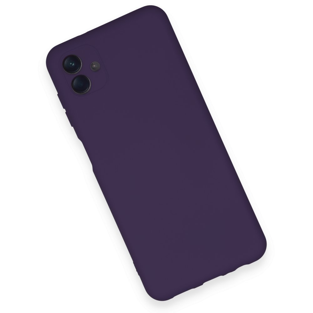 Newface Samsung Galaxy A04 Kılıf Nano içi Kadife Silikon - Mor