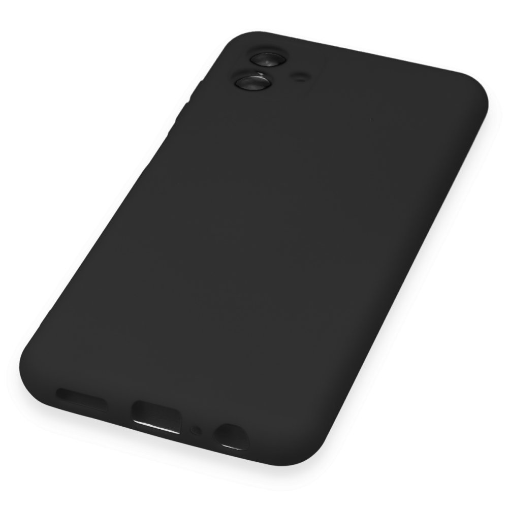 Newface Samsung Galaxy A04 Kılıf Nano içi Kadife Silikon - Siyah