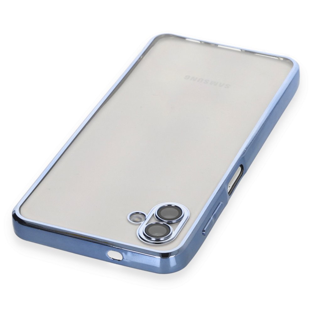 Newface Samsung Galaxy A04 Kılıf Razer Lensli Silikon - Açık Mavi