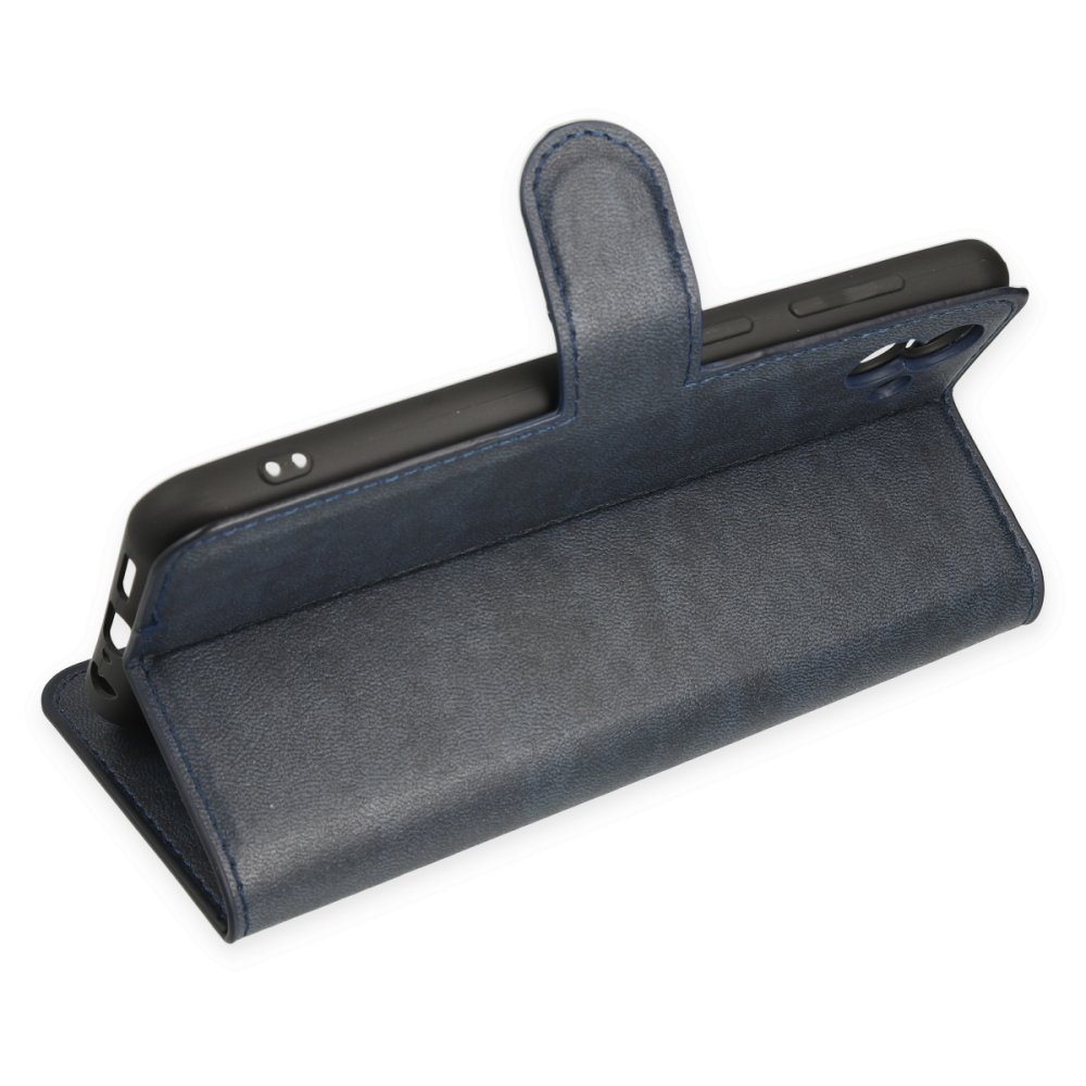 Newface Samsung Galaxy A04 Kılıf Trend S Plus Kapaklı Kılıf - Lacivert