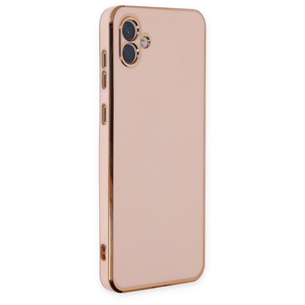 Newface Samsung Galaxy A04 Kılıf Volet Silikon - Pembe