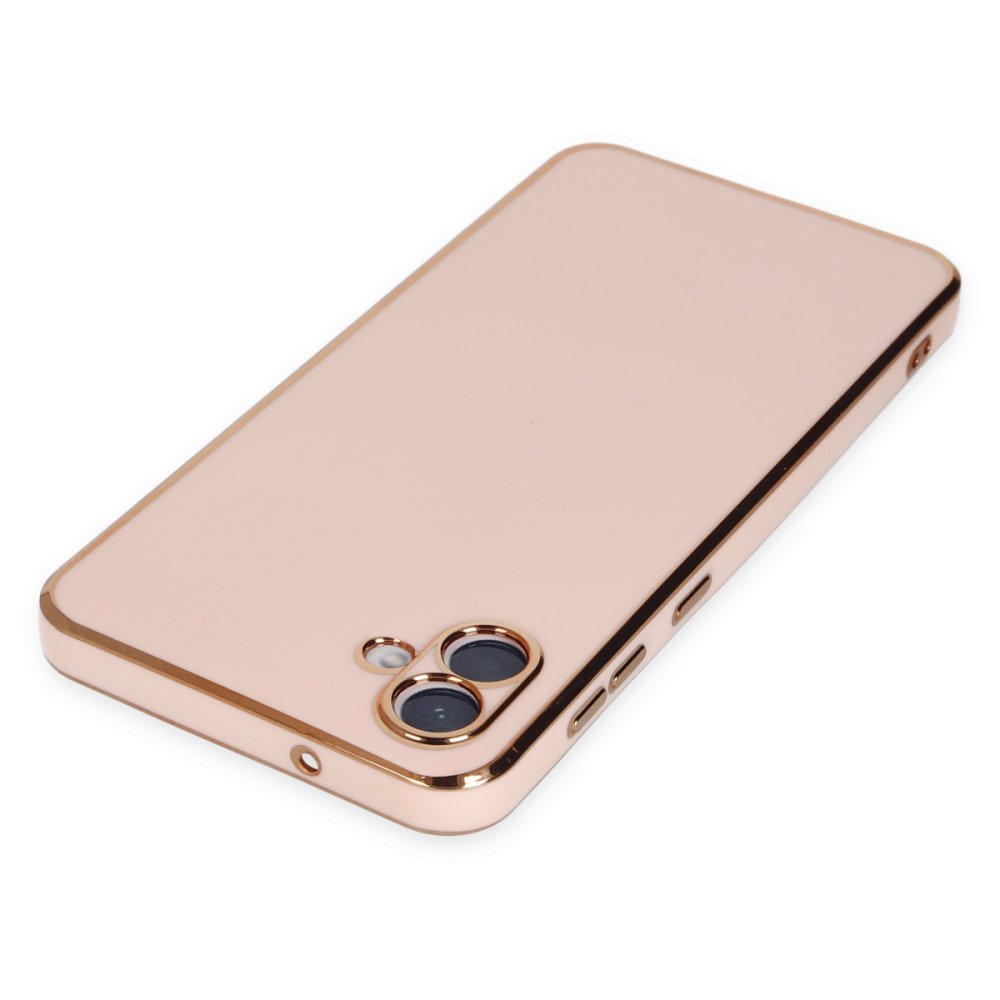 Newface Samsung Galaxy A04 Kılıf Volet Silikon - Pembe