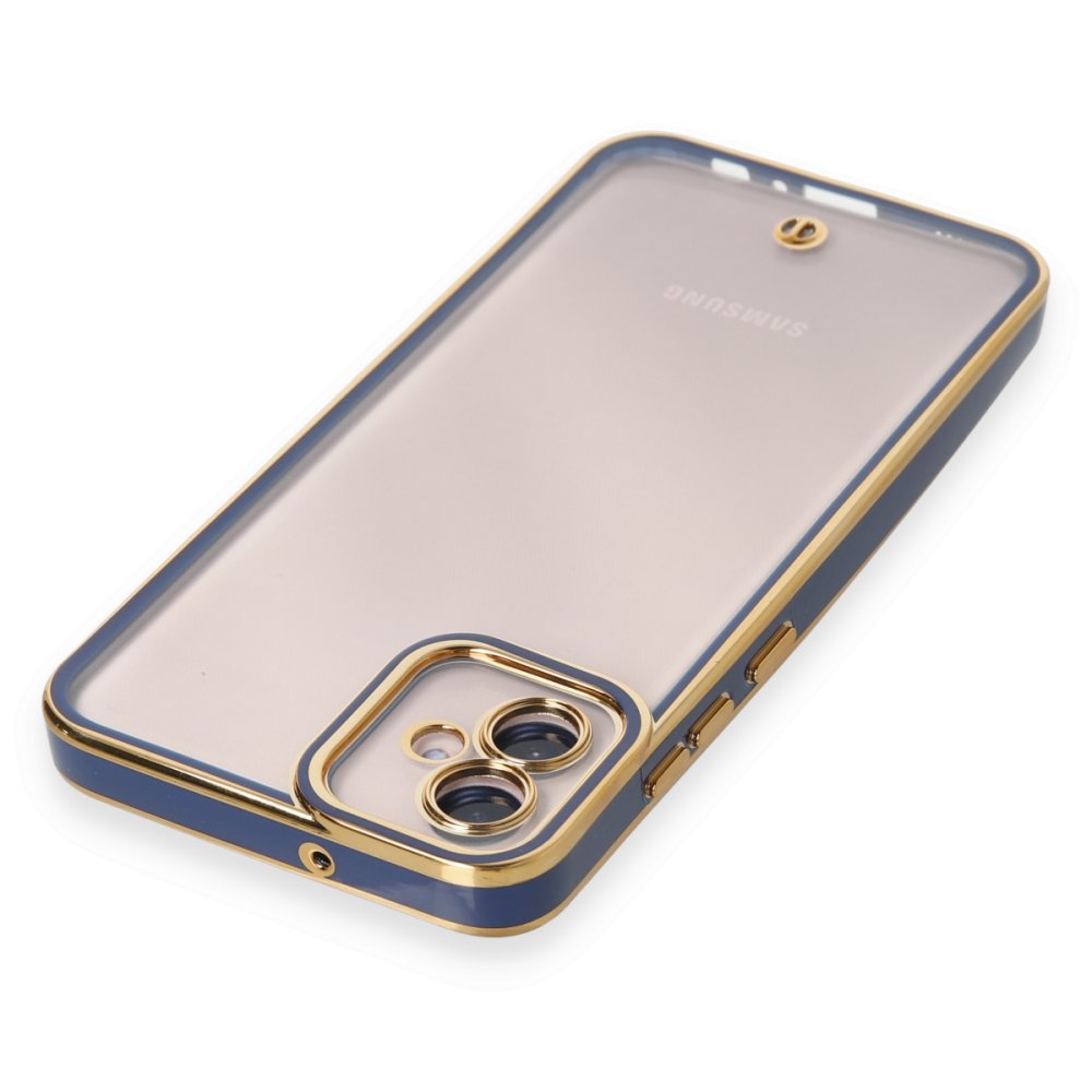 Newface Samsung Galaxy A04E Kılıf Liva Lens Silikon - Mavi