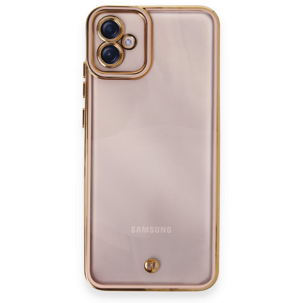 Newface Samsung Galaxy A04E Kılıf Liva Lens Silikon - Pudra