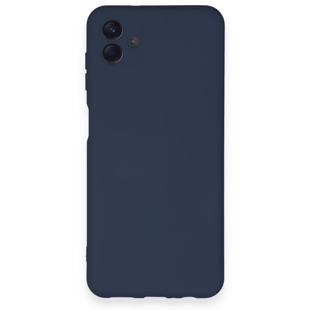 Newface Samsung Galaxy A04E Kılıf Nano içi Kadife Silikon - Lacivert