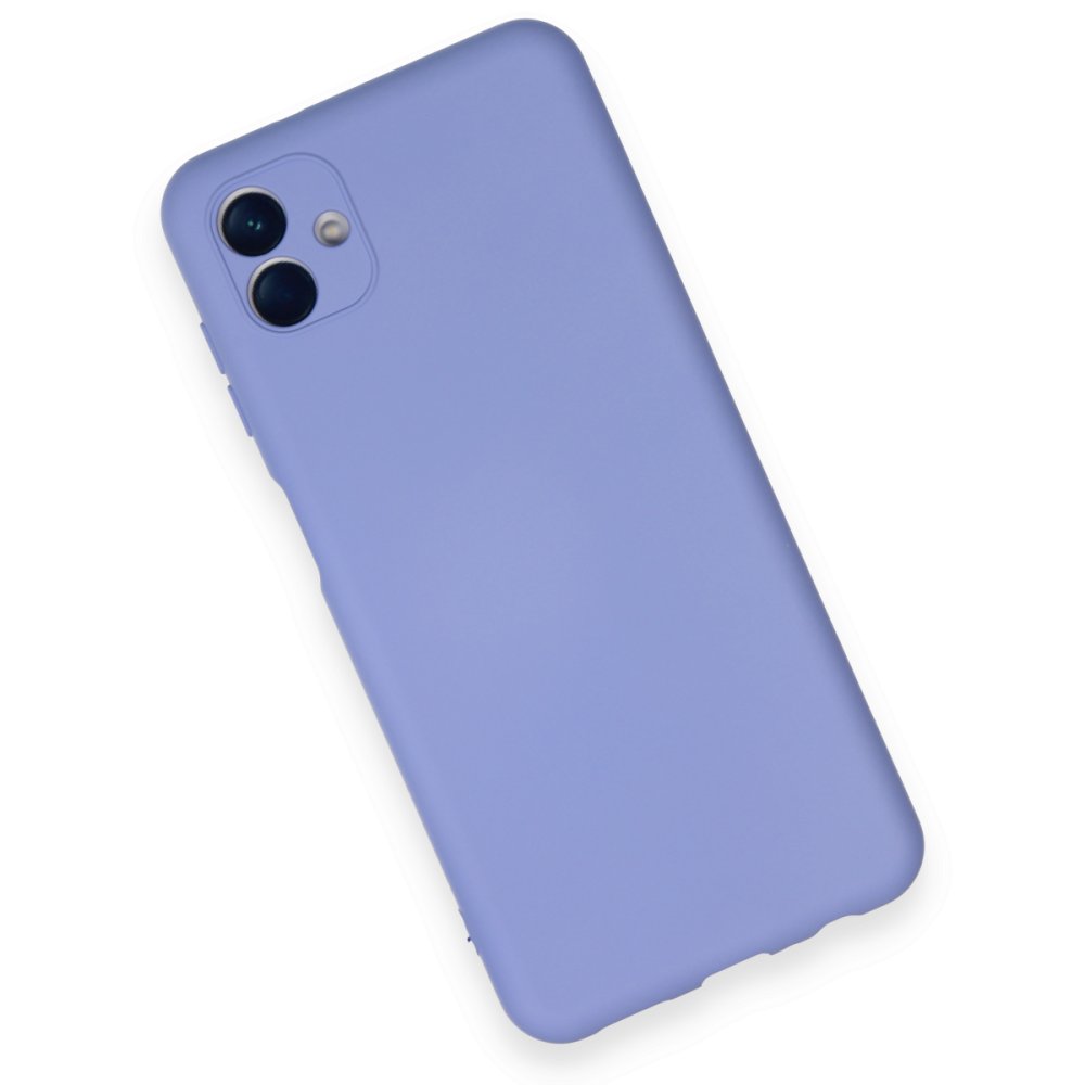 Newface Samsung Galaxy A04E Kılıf Nano içi Kadife Silikon - Lila