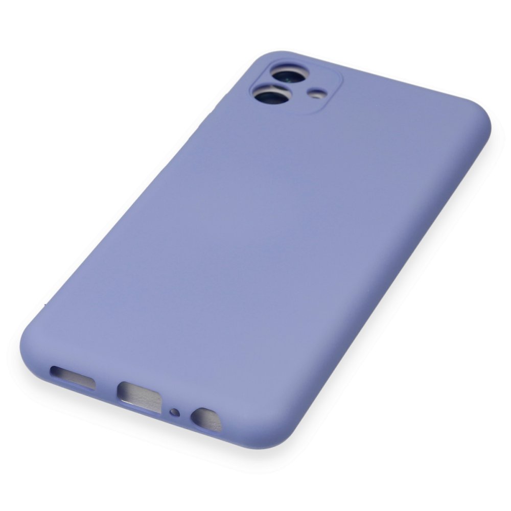 Newface Samsung Galaxy A04E Kılıf Nano içi Kadife Silikon - Lila