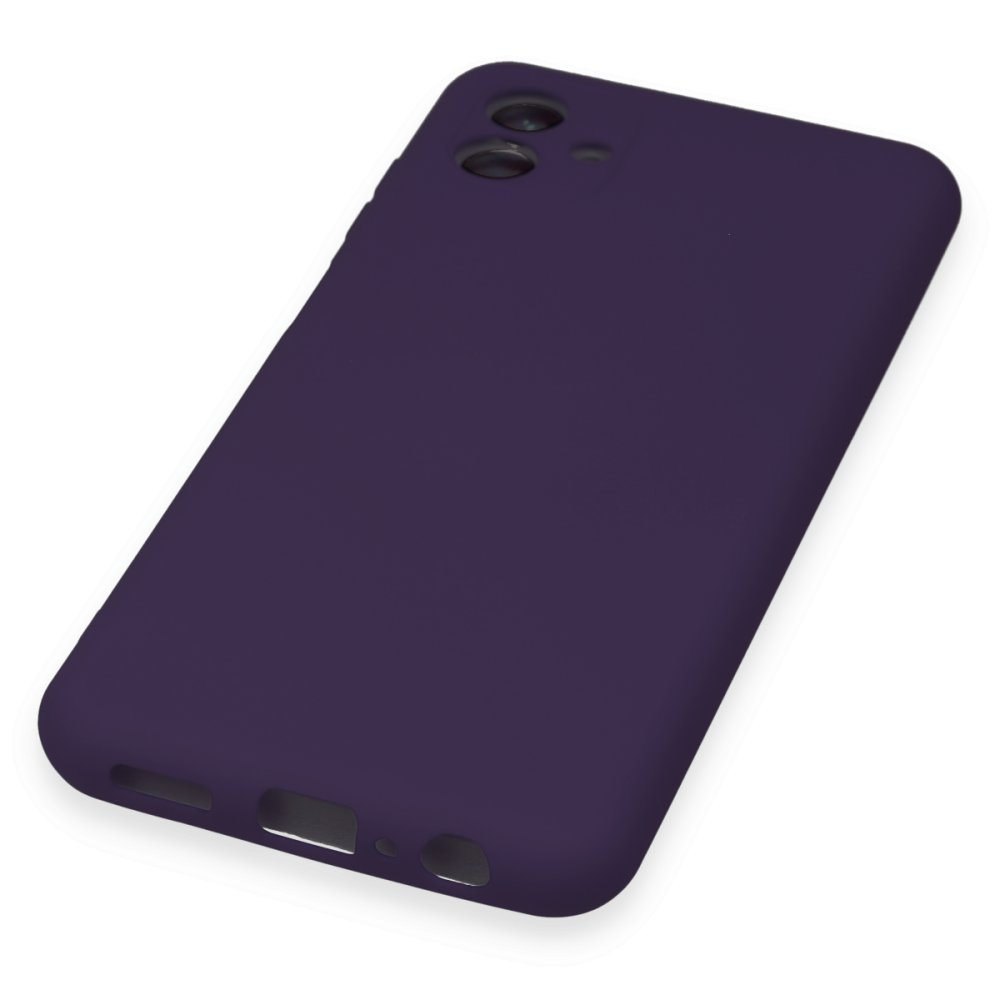 Newface Samsung Galaxy A04E Kılıf Nano içi Kadife Silikon - Mor