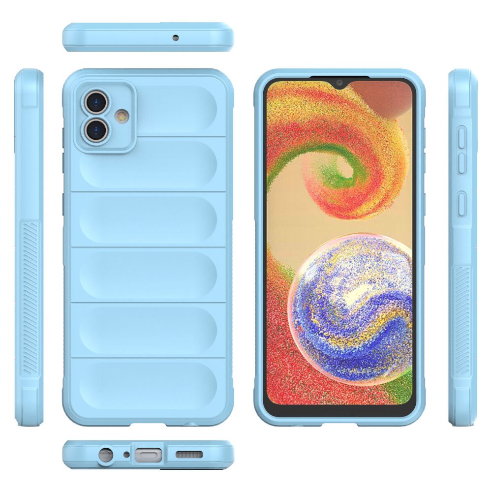 Newface Samsung Galaxy A04E Kılıf Optimum Silikon - Sky Blue
