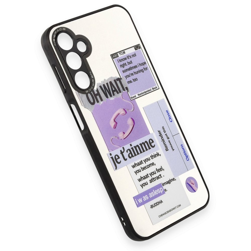 Newface Samsung Galaxy A04S Kılıf Mirror Desenli Kapak - Mirror - 4