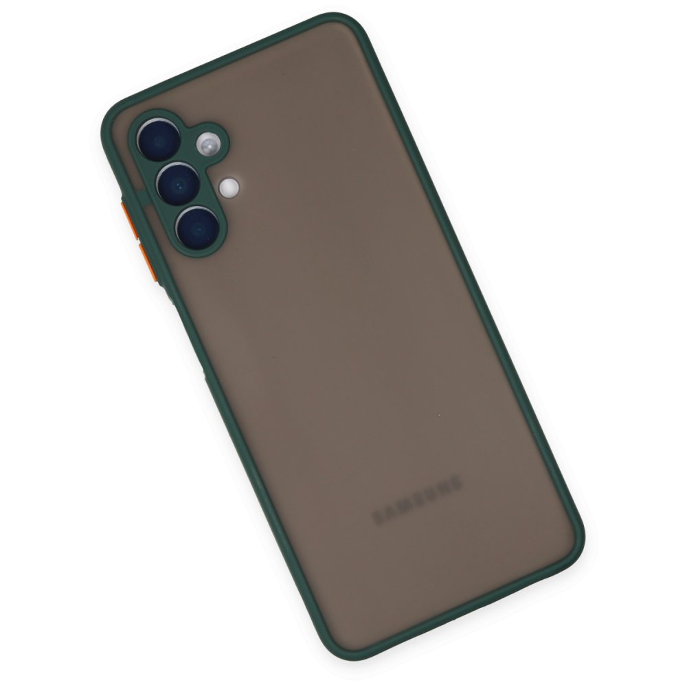 Newface Samsung Galaxy A04S Kılıf Montreal Silikon Kapak - Yeşil