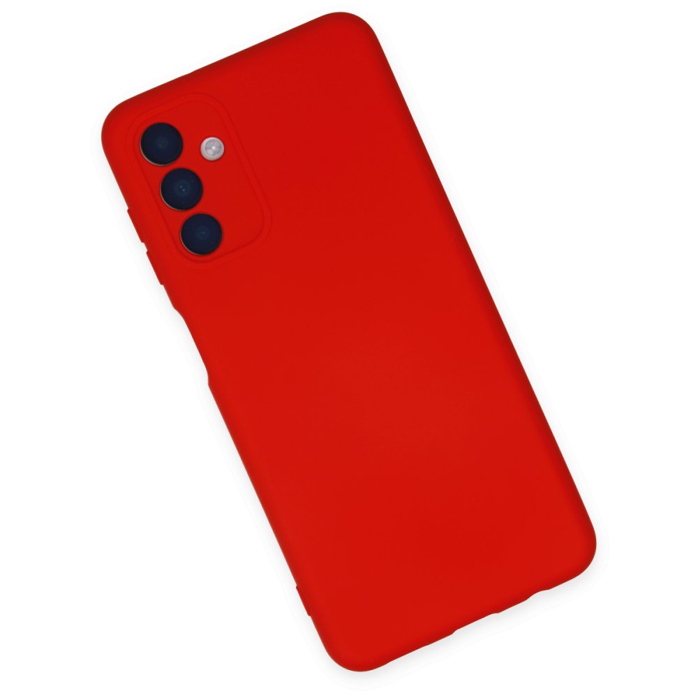 Newface Samsung Galaxy A04S Kılıf Nano içi Kadife Silikon - Kırmızı