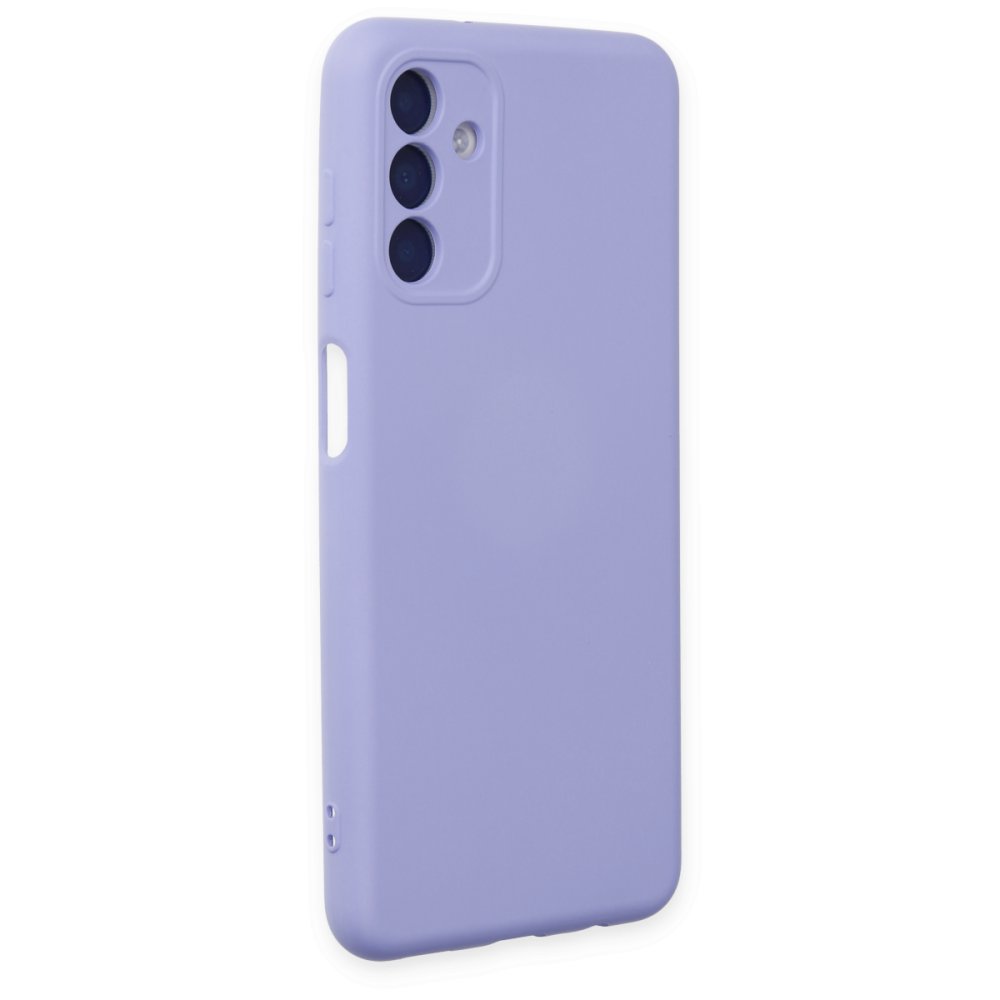 Newface Samsung Galaxy A04S Kılıf Nano içi Kadife Silikon - Lila