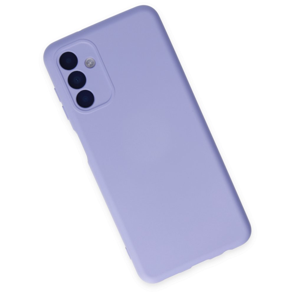 Newface Samsung Galaxy A04S Kılıf Nano içi Kadife Silikon - Lila