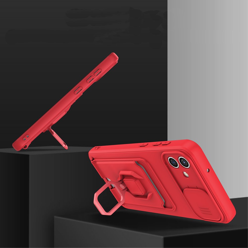 Newface Samsung Galaxy A05 Kılıf Zuma Kartvizitli Yüzüklü Silikon - Lacivert