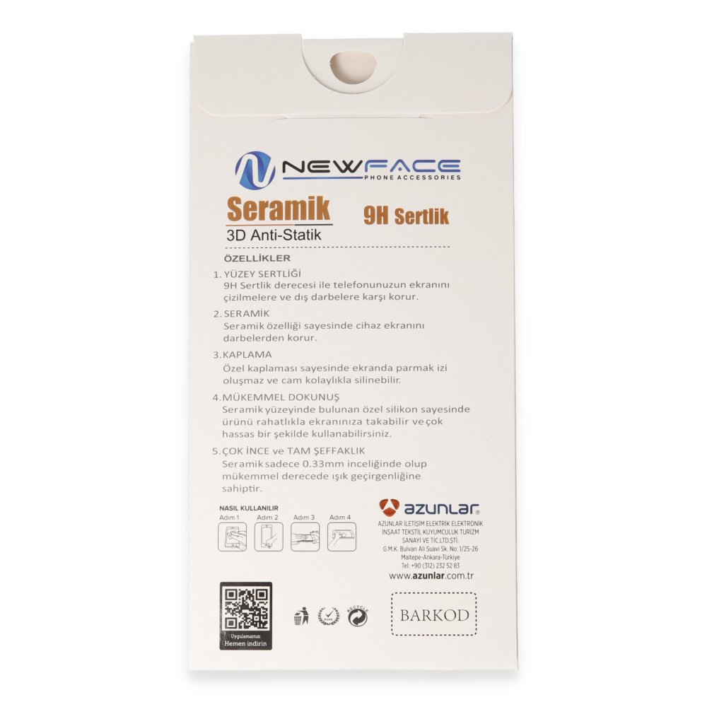 Newface Samsung Galaxy A05S 3D Antistatik Mat Seramik Nano Ekran Koruyucu