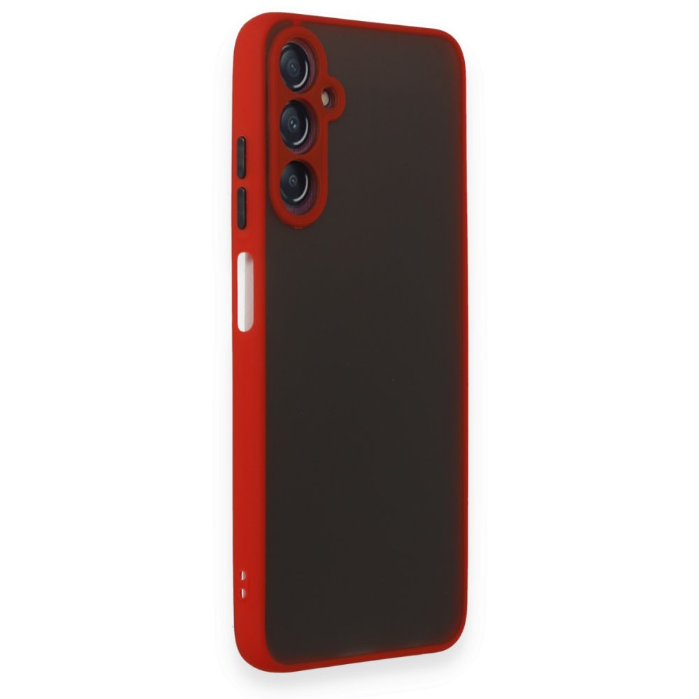 Newface Samsung Galaxy A05S Kılıf Montreal Silikon Kapak - Kırmızı