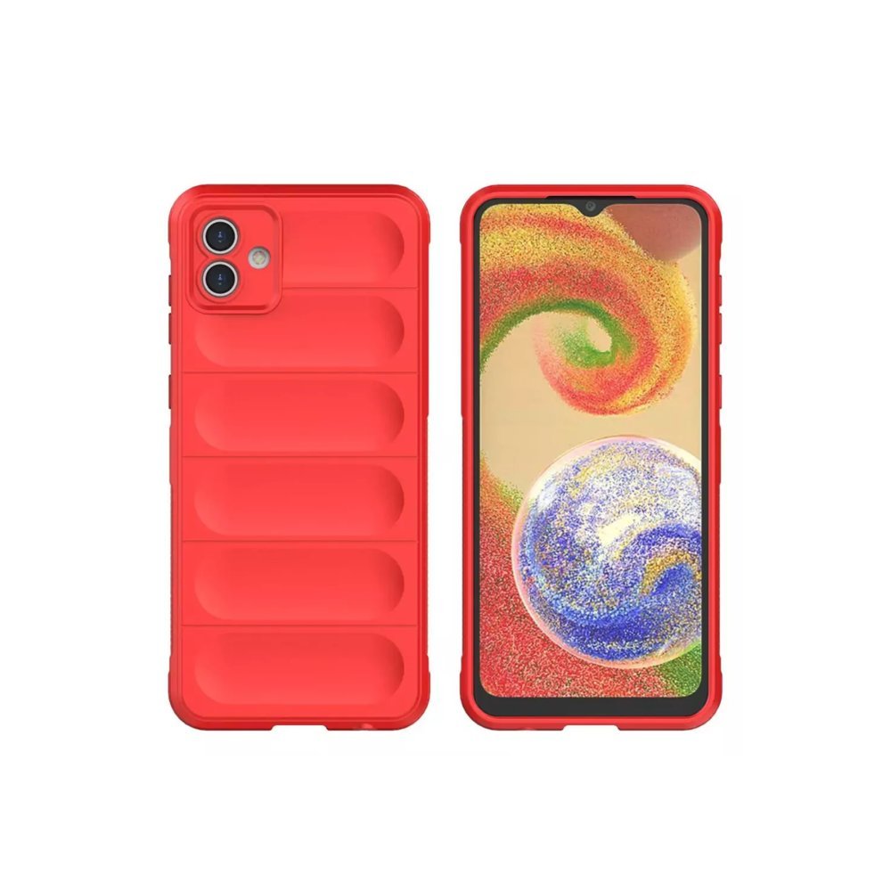 Newface Samsung Galaxy A06 Kılıf Optimum Silikon - Kırmızı