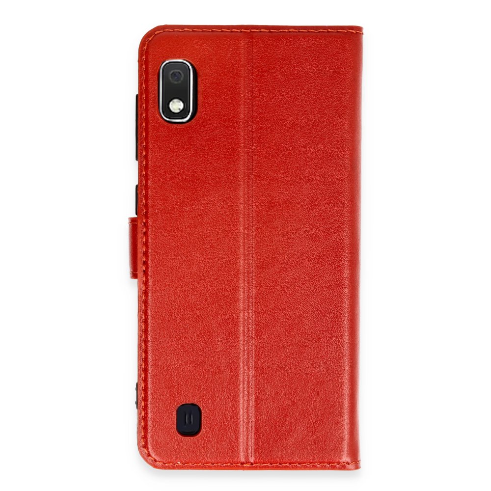 Newface Samsung Galaxy A10 Kılıf Trend S Plus Kapaklı Kılıf - Kırmızı