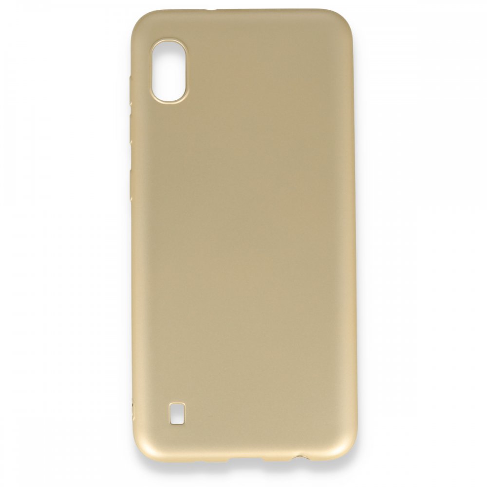 Newface Samsung Galaxy A10 Kılıf First Silikon - Gold
