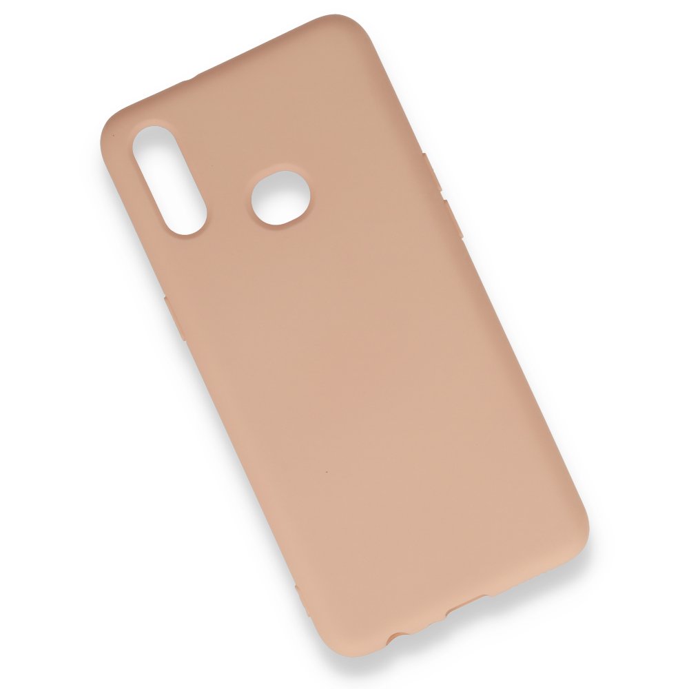 Newface Samsung Galaxy A10S Kılıf Nano içi Kadife Silikon - Pudra