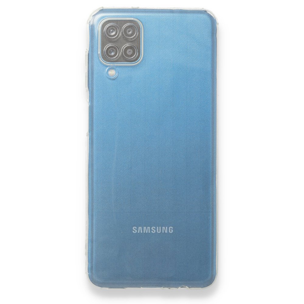 Newface Samsung Galaxy A12 Kılıf Deluxe 2mm Şeffaf Silikon