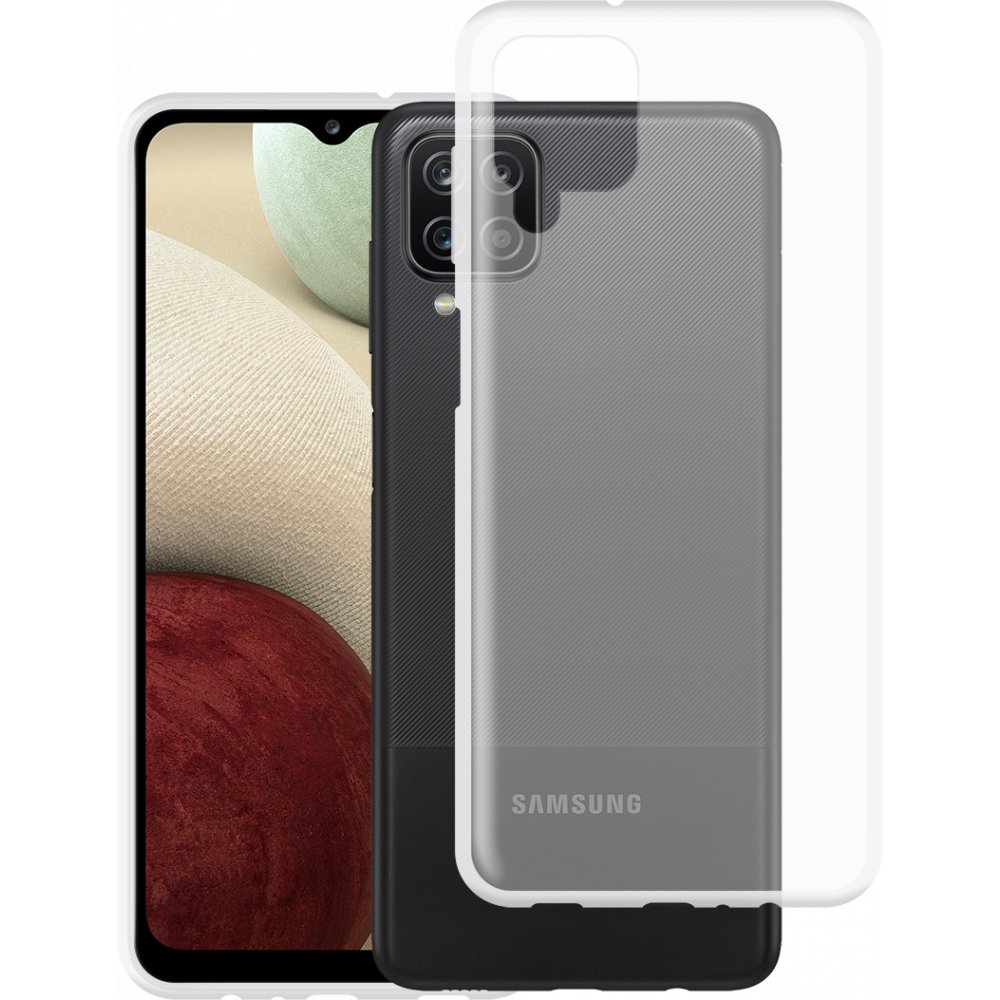 Newface Samsung Galaxy A12 Kılıf Lüx Şeffaf Silikon