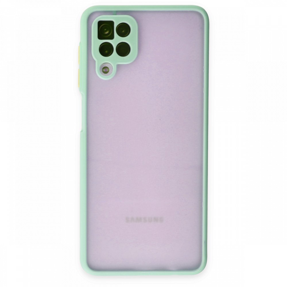 Newface Samsung Galaxy A12 Kılıf Montreal Silikon Kapak - Turkuaz