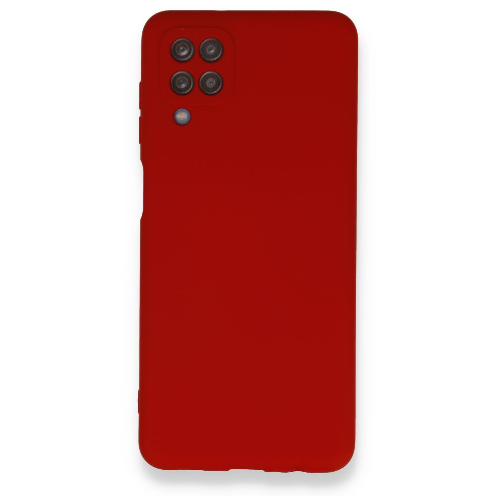 Newface Samsung Galaxy A12 Kılıf Nano içi Kadife  Silikon - Kırmızı