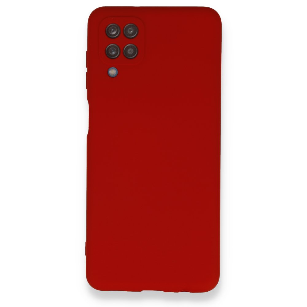 Newface Samsung Galaxy M12 Kılıf Nano içi Kadife Silikon - Kırmızı