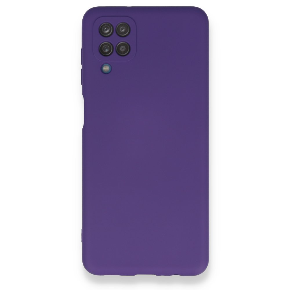 Newface Samsung Galaxy M12 Kılıf Nano içi Kadife Silikon - Mor