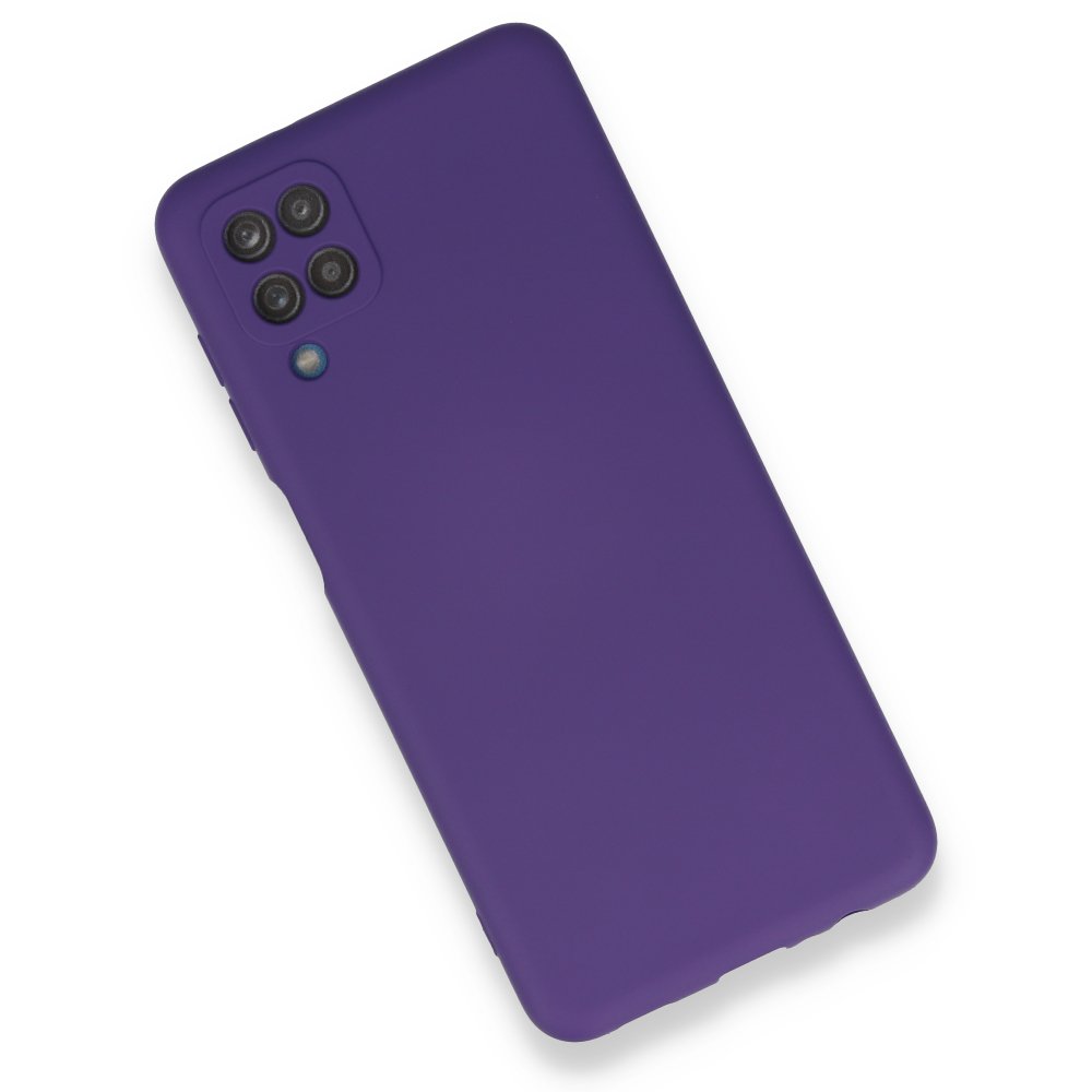 Newface Samsung Galaxy M12 Kılıf Nano içi Kadife Silikon - Mor