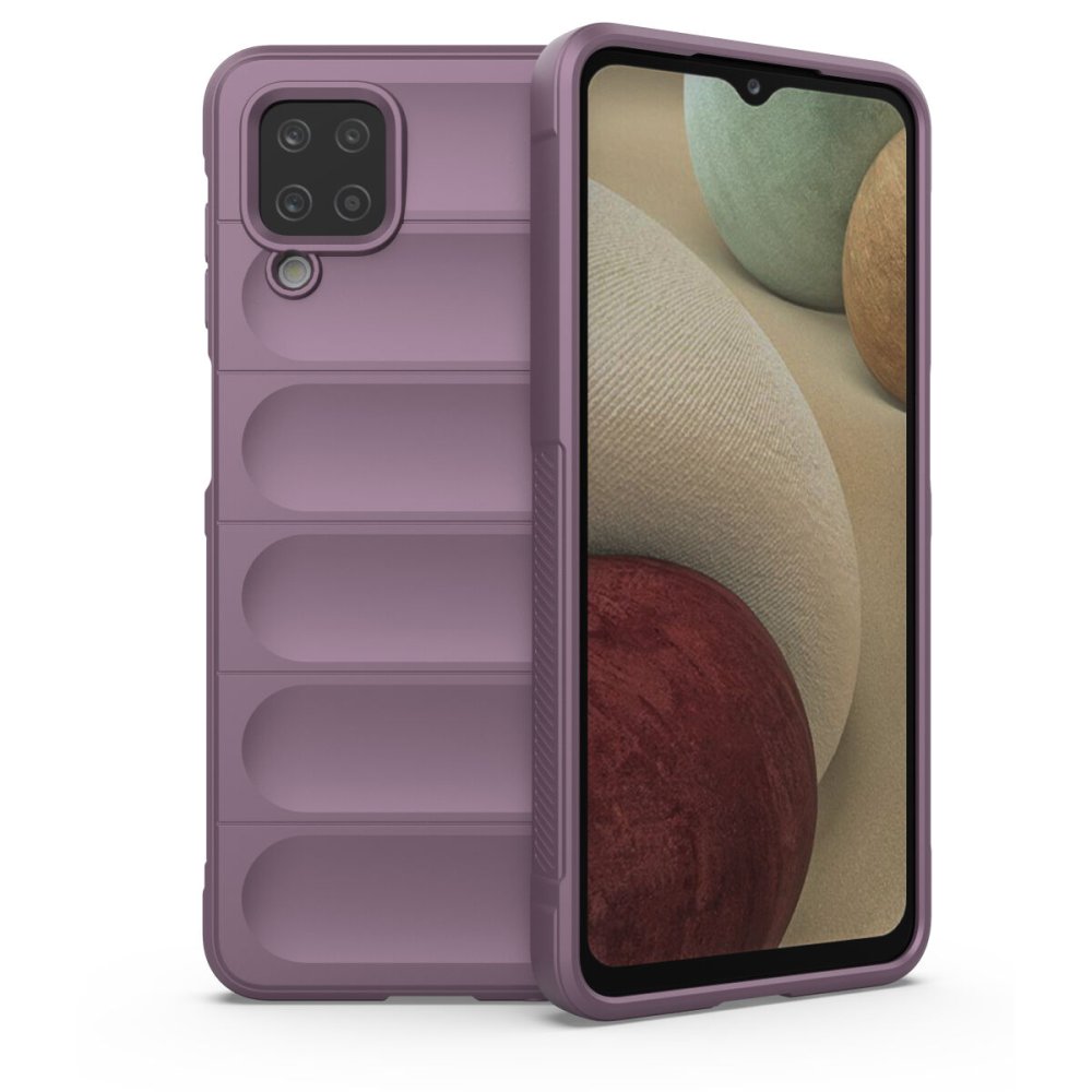 Newface Samsung Galaxy A12 Kılıf Optimum Silikon - Mor