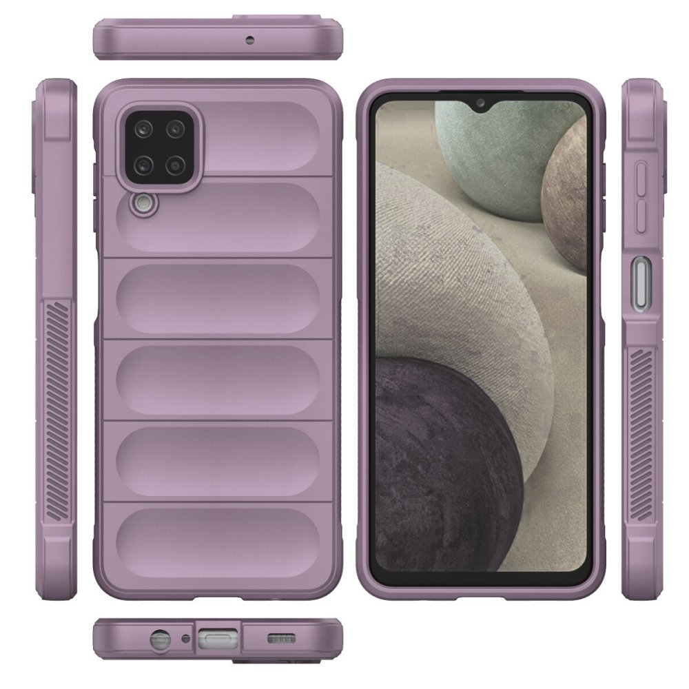 Newface Samsung Galaxy A12 Kılıf Optimum Silikon - Mor