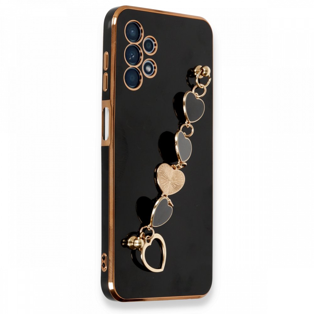 Newface Samsung Galaxy A13 4G Kılıf Esila Silikon - Siyah