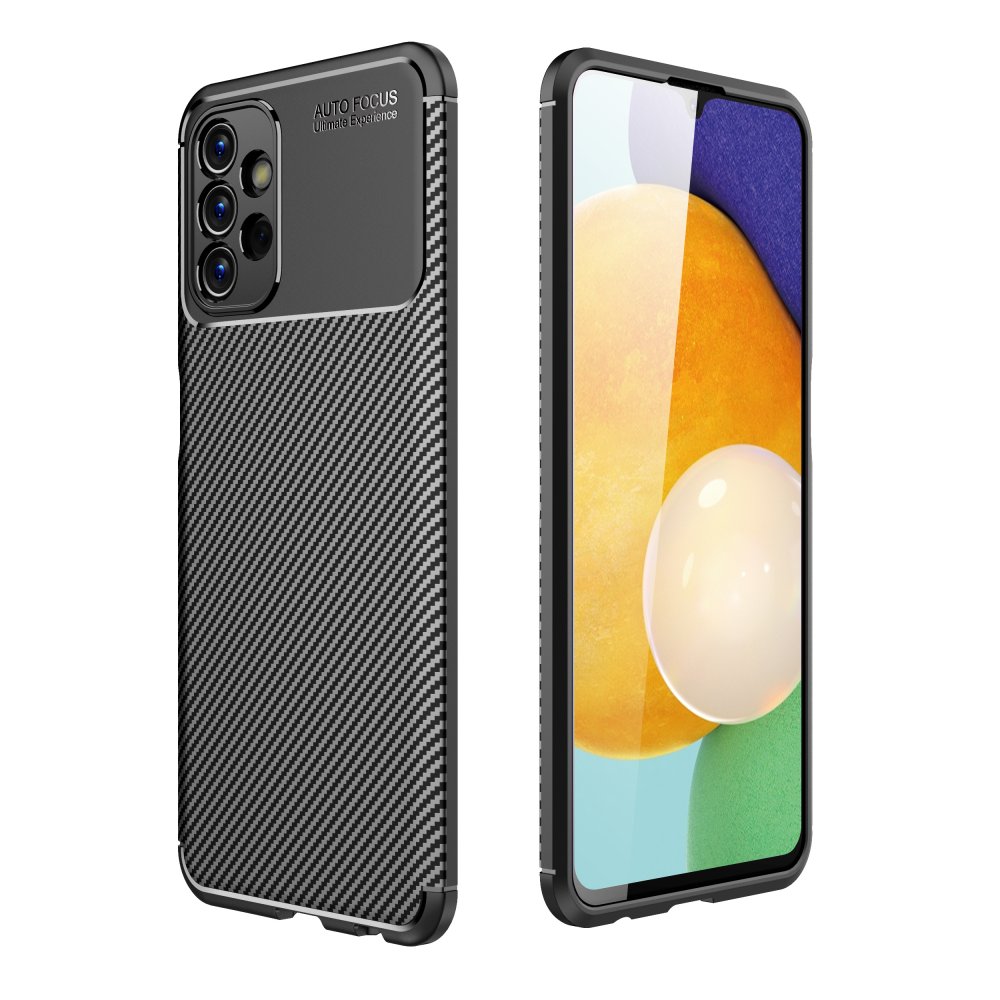 Newface Samsung Galaxy A13 4G Kılıf Auto Focus Karbon Kapak - Siyah