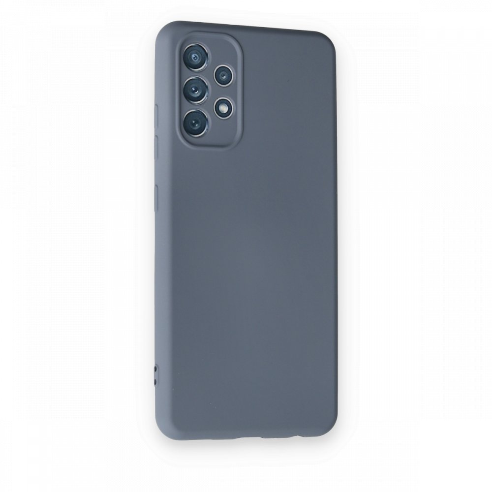Newface Samsung Galaxy A13 4G Kılıf Nano içi Kadife Silikon - Gri